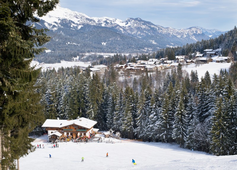 Ski slopes in Austrian Alpes Igls