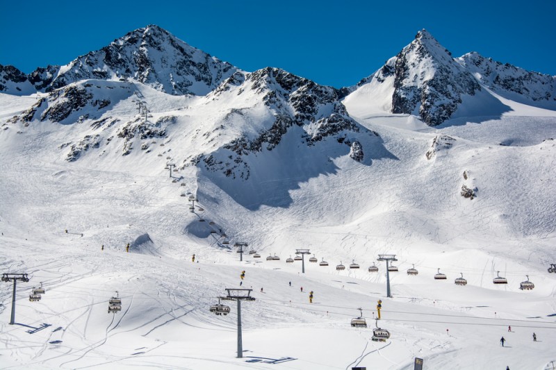 Ski resort of Neustift Austria