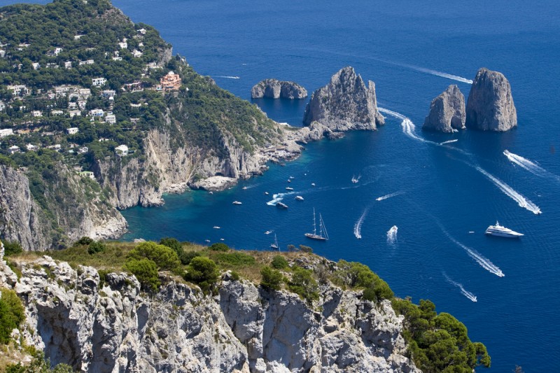 Capri, beautiful island in italy