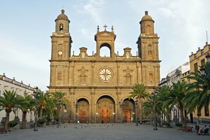 Cathedral of Canary Islands, Plaza de Santa Ana in Las Palmas de Gran Canaria