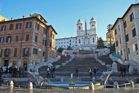 Испанская лестница в Риме